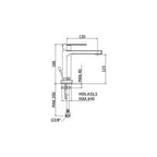 Miscelatore lavabo serie Tango modello TA071ST steel looking Paffoni