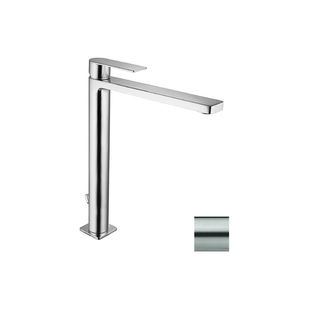 Miscelatore lavabo prolungato con scarico serie Tango modello TA085ST Steel looking Paffoni