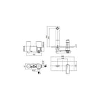Miscelatore doccia a parete serie Tango modello TA106ST steel looking Paffoni