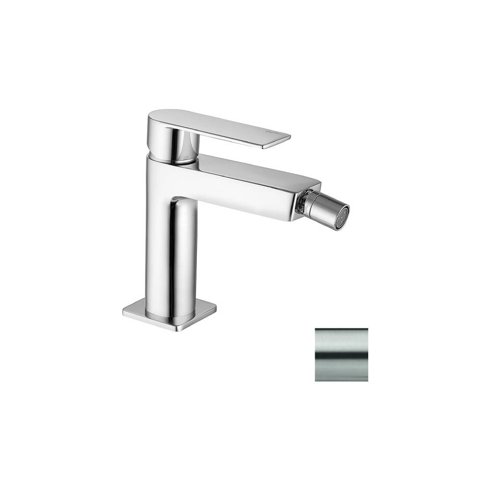 Miscelatore bidet sopra piano serie Tango modello TA131ST steel looking Paffoni