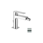 Miscelatore bidet sopra piano con scarico serie Tango modello TA135ST steel looking Paffoni