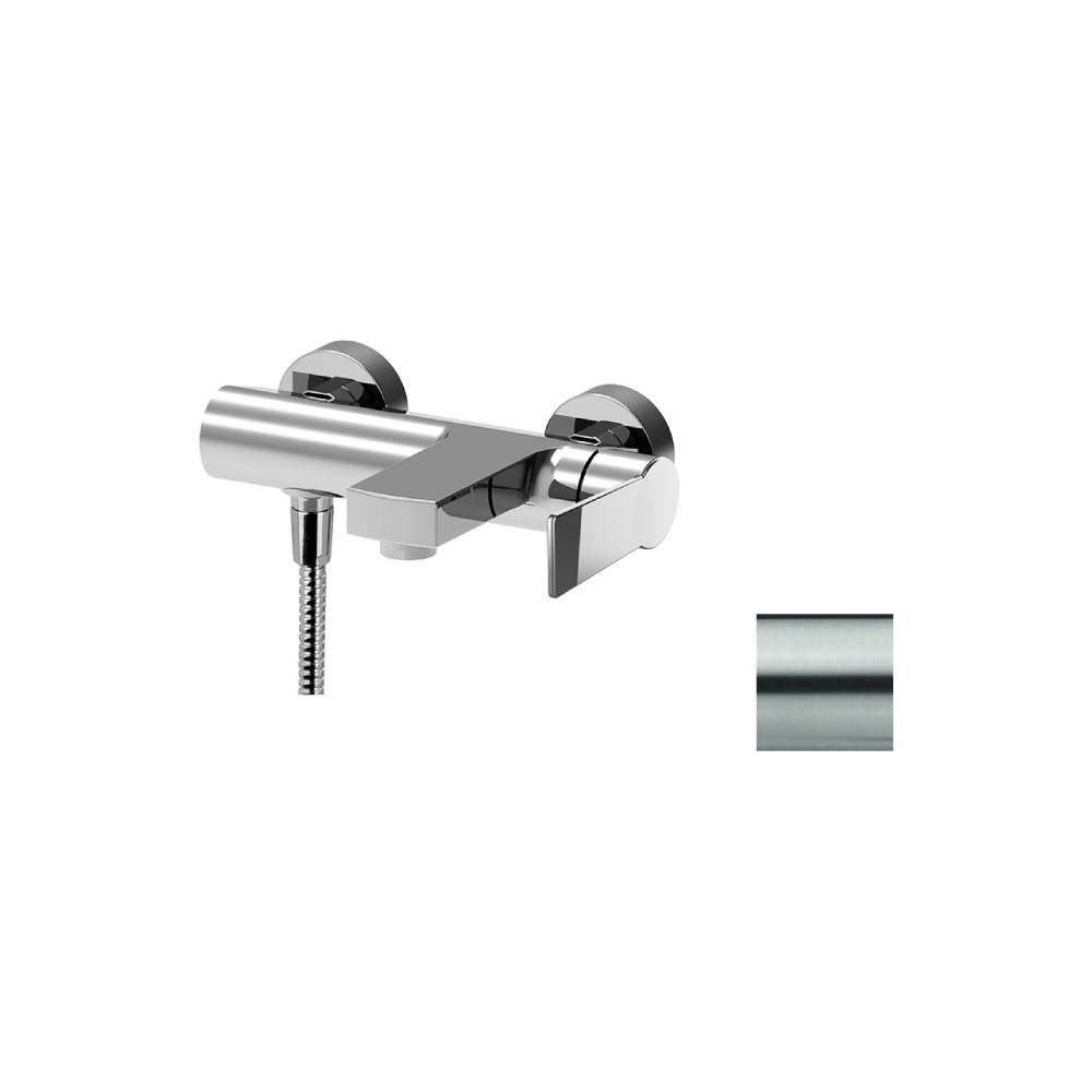 Miscelatore vasca a parete serie Tango modello TA022ST steel looking Paffoni