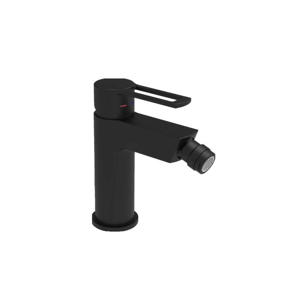 Miscelatore bidet serie Ringo modello RIN131KNO colore nero opaco scarico clic-clac Paffoni