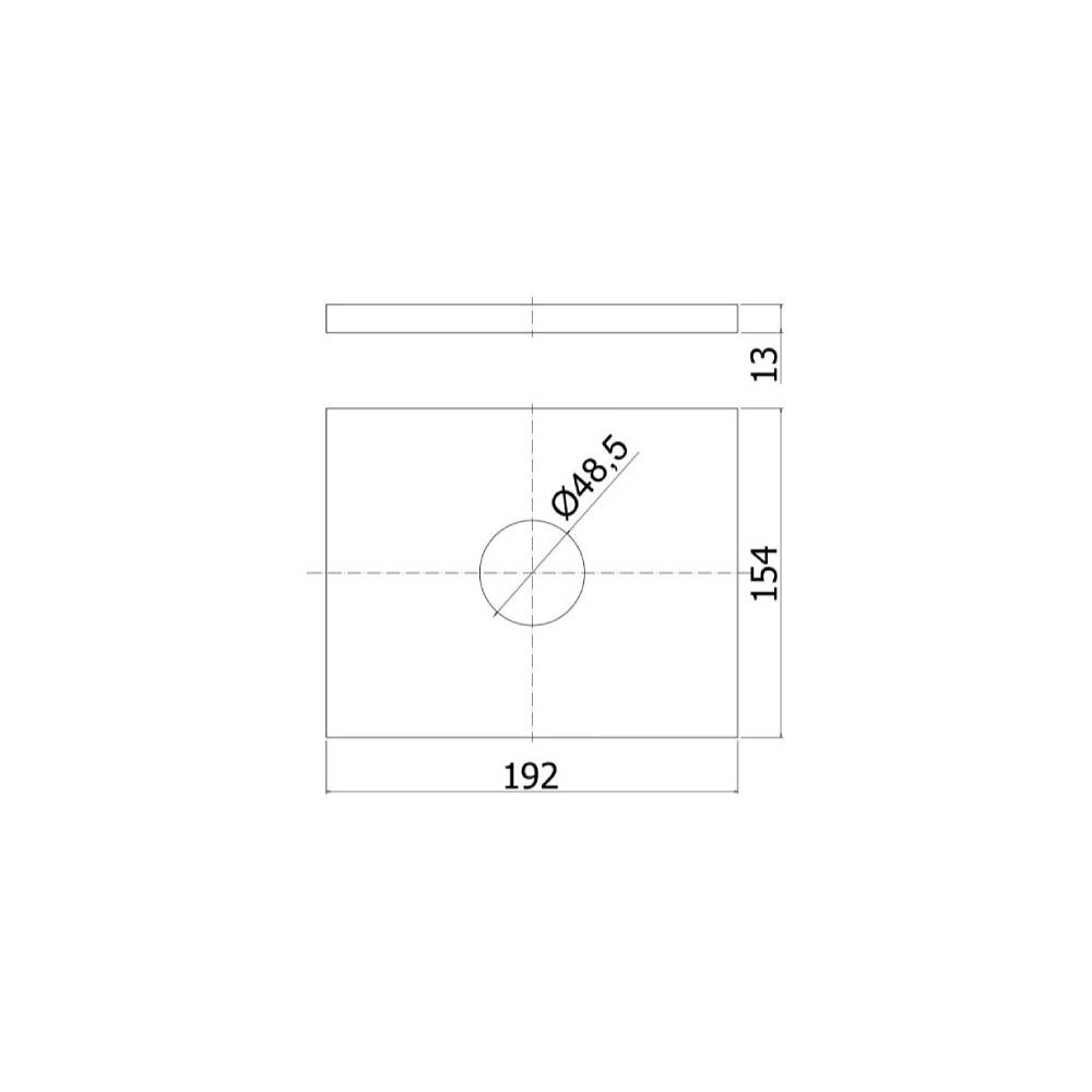 Miscelatore incasso PBOX 010 piastra abs serie Ringo modello RINBOX010CR cromo Paffoni