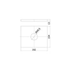 Miscelatore incasso PBOX 010 piastra abs serie Ringo modello RINBOX010CR cromo Paffoni