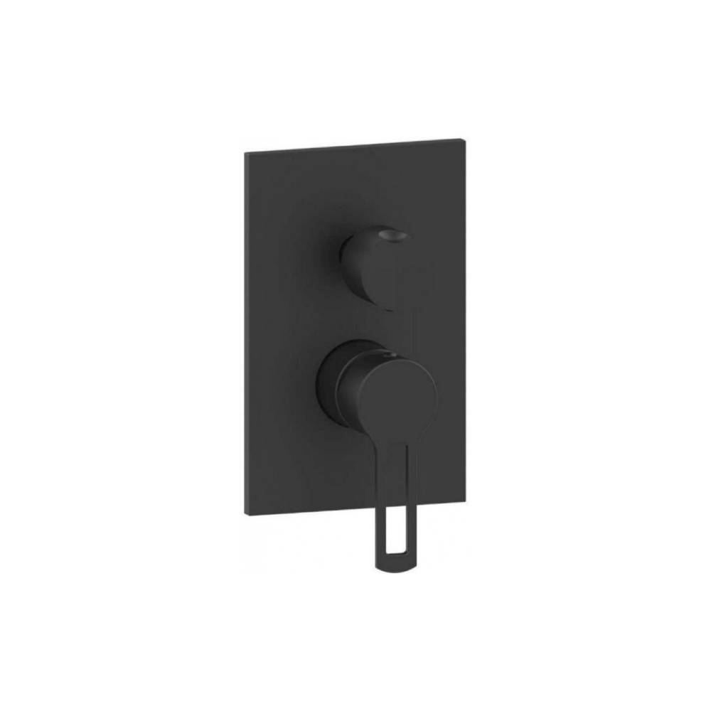 Miscelatore incasso con deviatore 3 Uscite serie Ringo modello RIN019NO/M colore nero opaco Paffoni