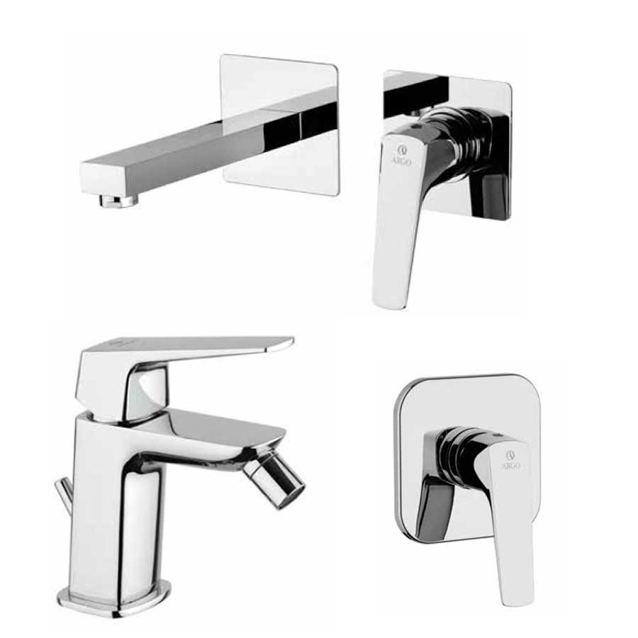 Set di Rubinetti per Lavabo a muro