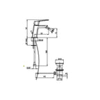 Set di Rubinetti per lavabo a muro