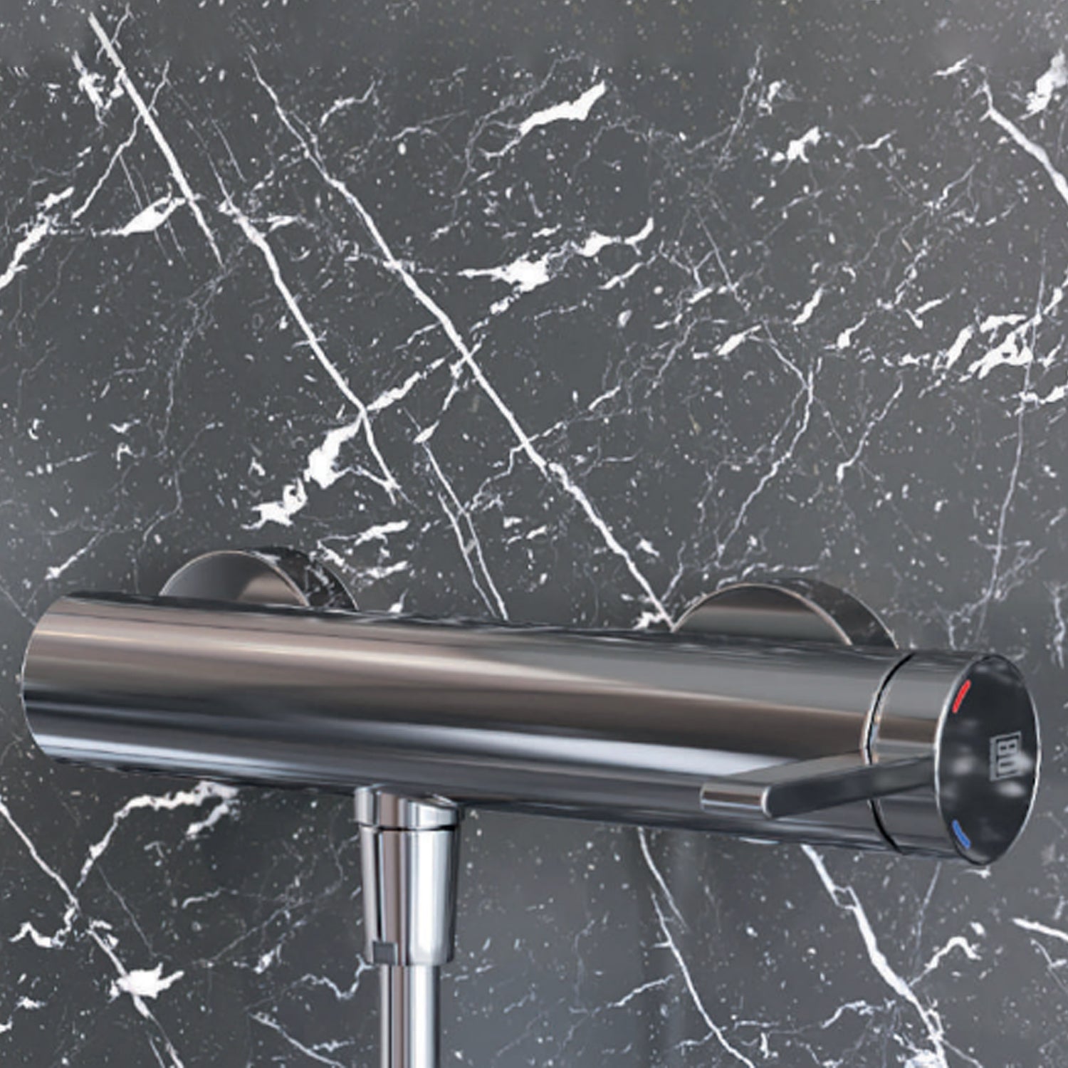 Miscelatore monocomando esterno per doccia RubiFlux serie Tundra - Nickel