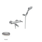 Miscelatore monocomando per vasca con kit doccino RubiFlux serie Tundra - Nickel