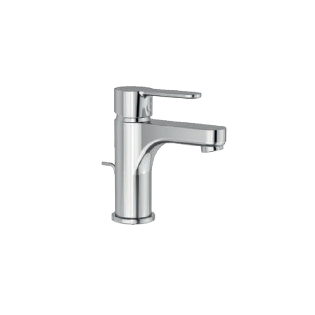 Miscelatore monocomando lavabo con scarico RubiFlux serie Lume - Cromo