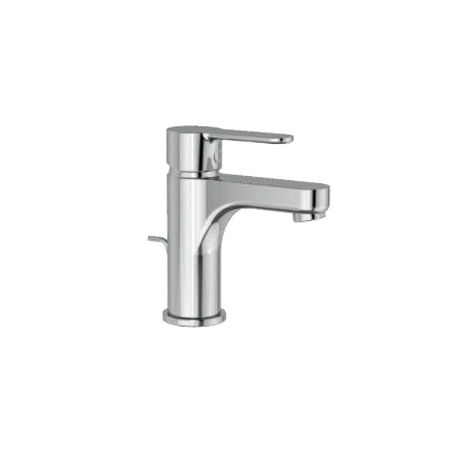 Miscelatore monocomando lavabo con scarico RubiFlux serie Lume - Cromo