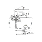 Miscelatore monocomando lavabo con scarico RubiFlux serie Lume - Rame