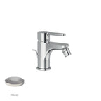 Miscelatore monocomando bidet con scarico RubiFlux serie Lume - Nickel