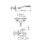 Miscelatore monocomando per vasca con kit doccino RubiFlux serie Lume - Rame