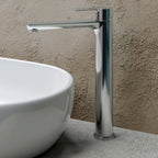 Miscelatore monocomando lavabo alto RubiFlux serie Zea - Cromo