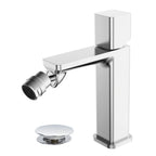 Miscelatore bidet monocomando Serie Lilium Modello Grey Rubiflux - Nickel spazzolato