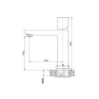 Kit miscelatore lavabo + bidet  RubiFlux serie Lilium Modello Grey con piletta clic-clac - Nickel spazzolato