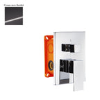 Miscelatore incasso 2 vie con easy box e cartuccia 40 cromo nero