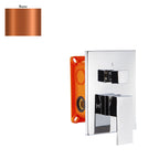 Miscelatore incasso 2 vie con easy box e cartuccia 40 rame