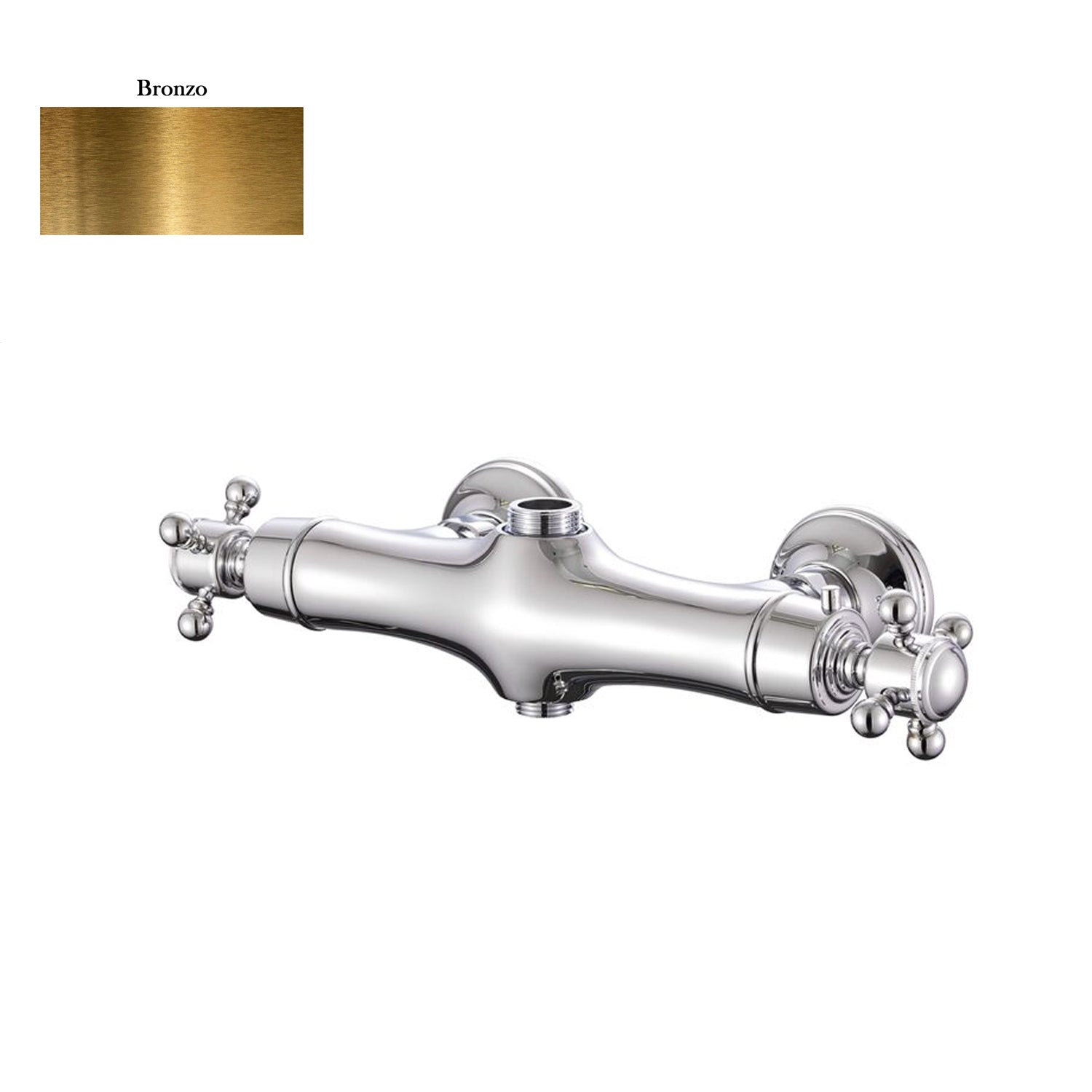 Termostatico doccia con deviatore old style bronzo