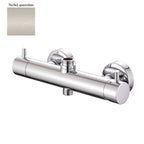 Miscelatore doccia esterno con cartuccia 35mm e deviatore  nichel