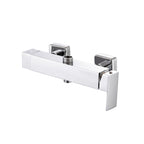 Miscelatore doccia esterno squadrato con cartuccia 35mm e deviatore