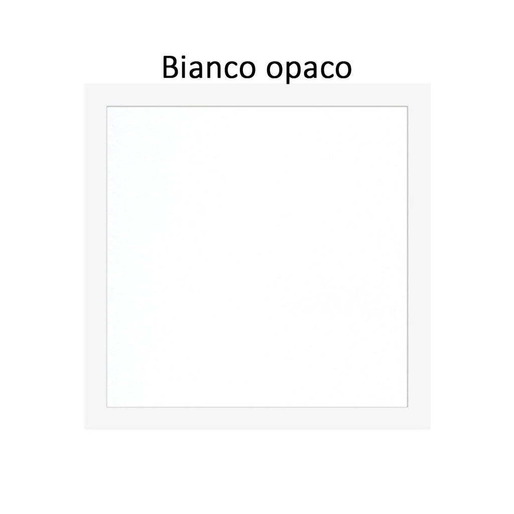 Miscelatore doccia esterno squadrato con cartuccia 35mm e deviatore bianco