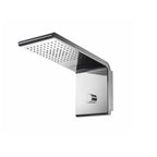 Soffione doccia Bossini Syncro Rain 3 getti acciaio inox cromato 45x20 cm