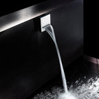 Bocca vasca/doccia a cascata Bossini OlÃ¨ Square ottone cromato