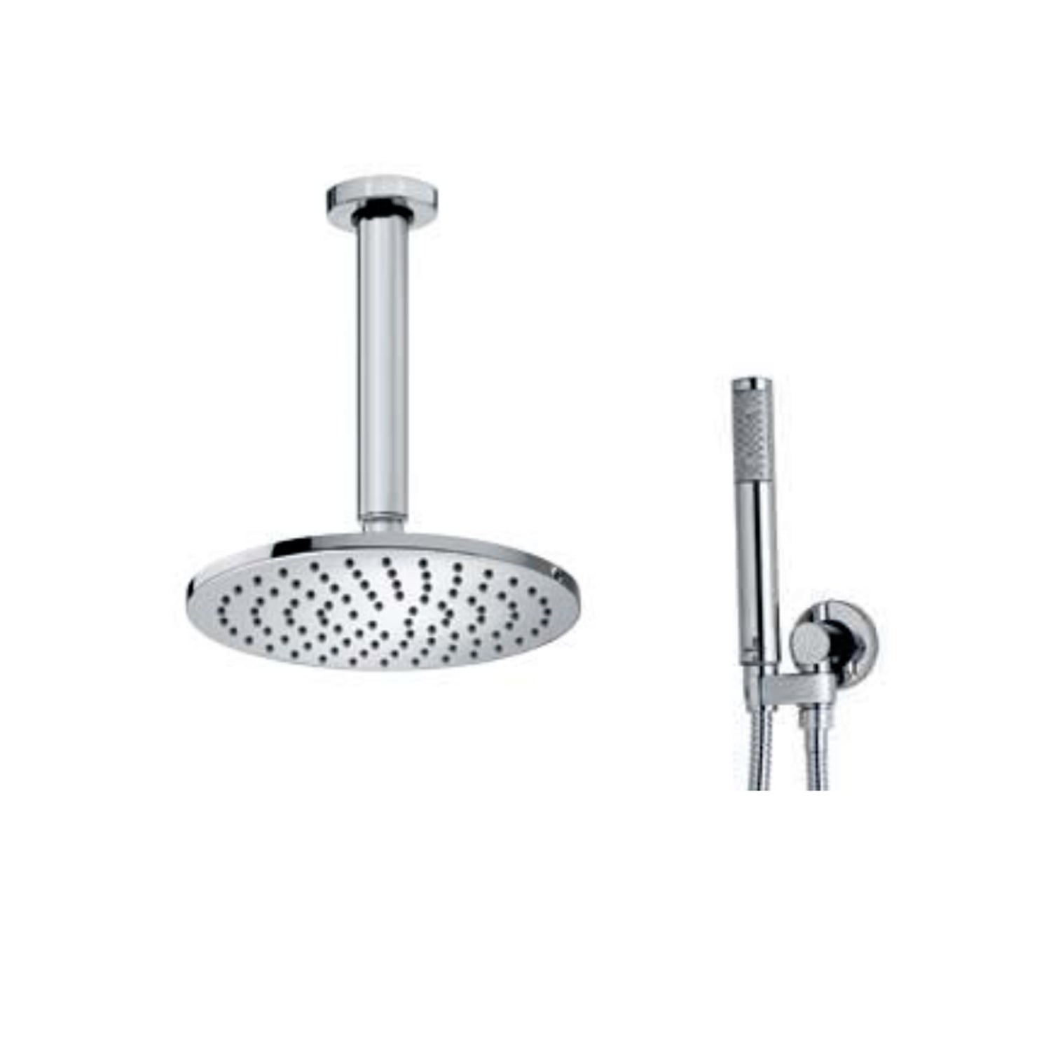 Composizione Bossini soffione tondo Cosmo d.230 mm e set doccia duplex Zen