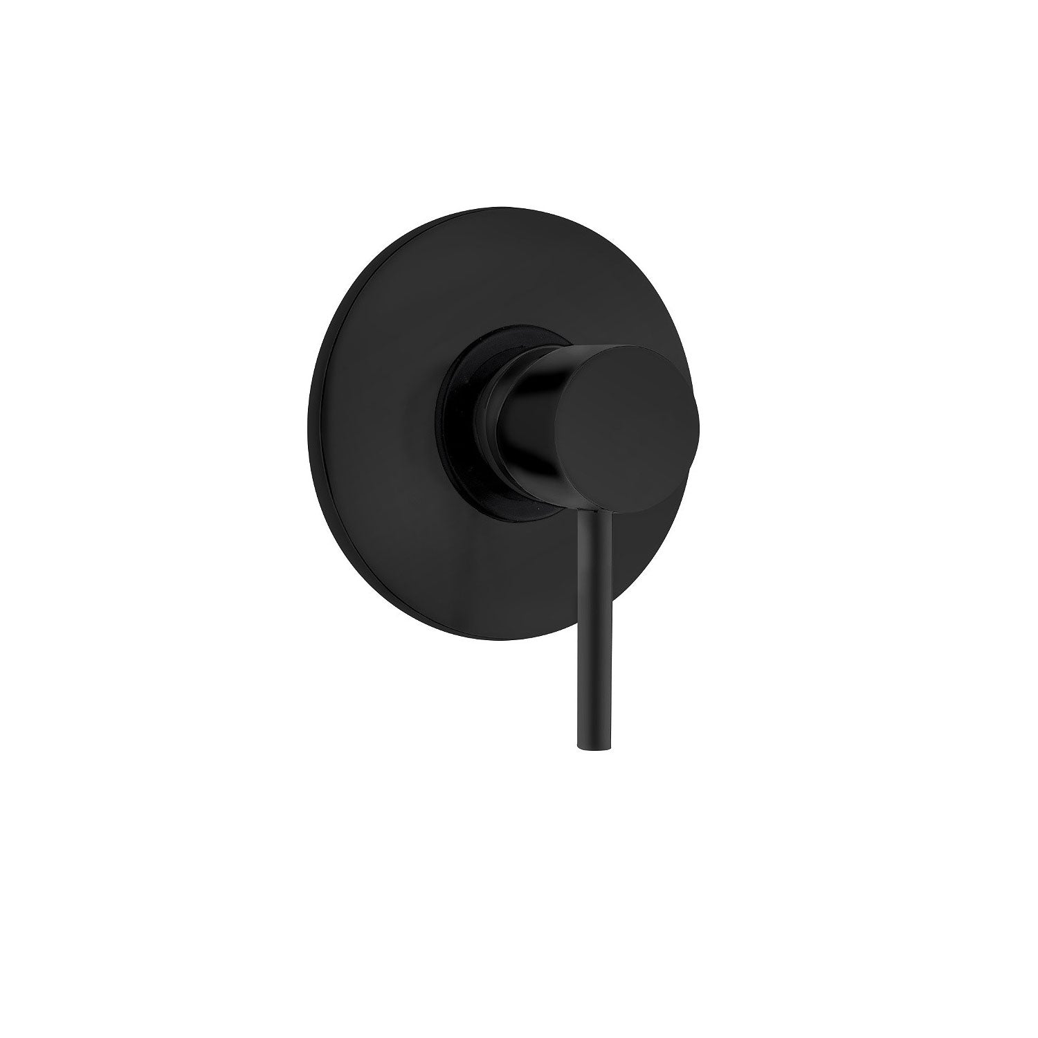 Monocomando incasso doccia in ottone nero opaco della serie minimal Keller taps