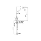 Monoforo lavabo con canna orientabile Paffoni serie Iris - Ramato