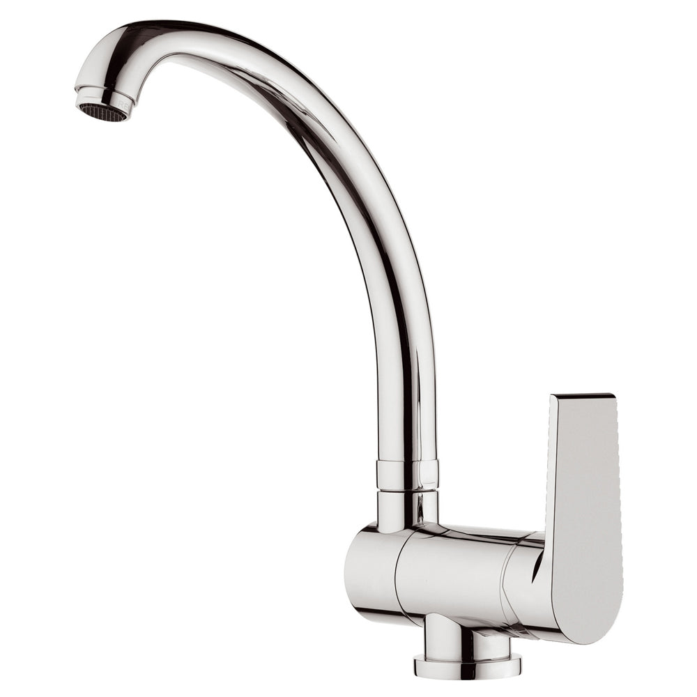 Miscelatore lavello sottofinestra Rubinetterie Mariani linea Artic ottone cromato