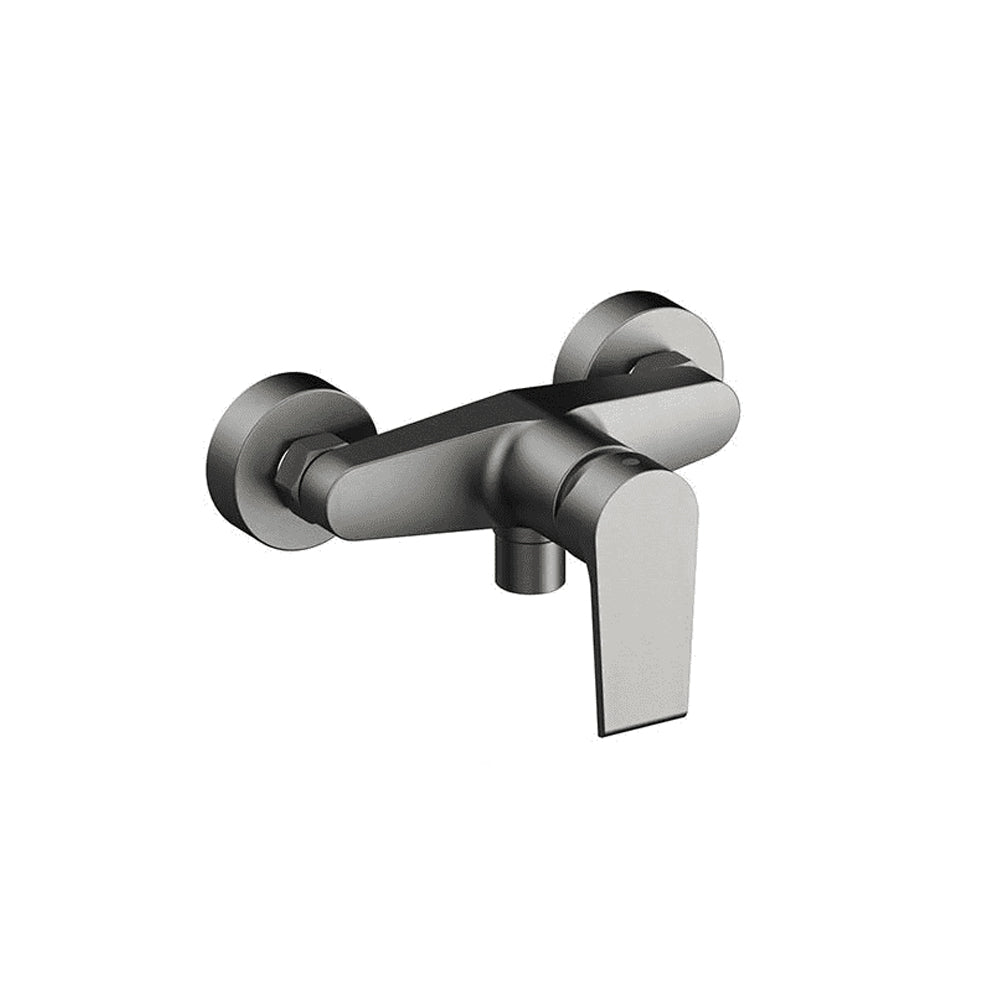 Miscelatore esterno doccia Rubinetterie Mariani linea Artic nichel nero spazzolato