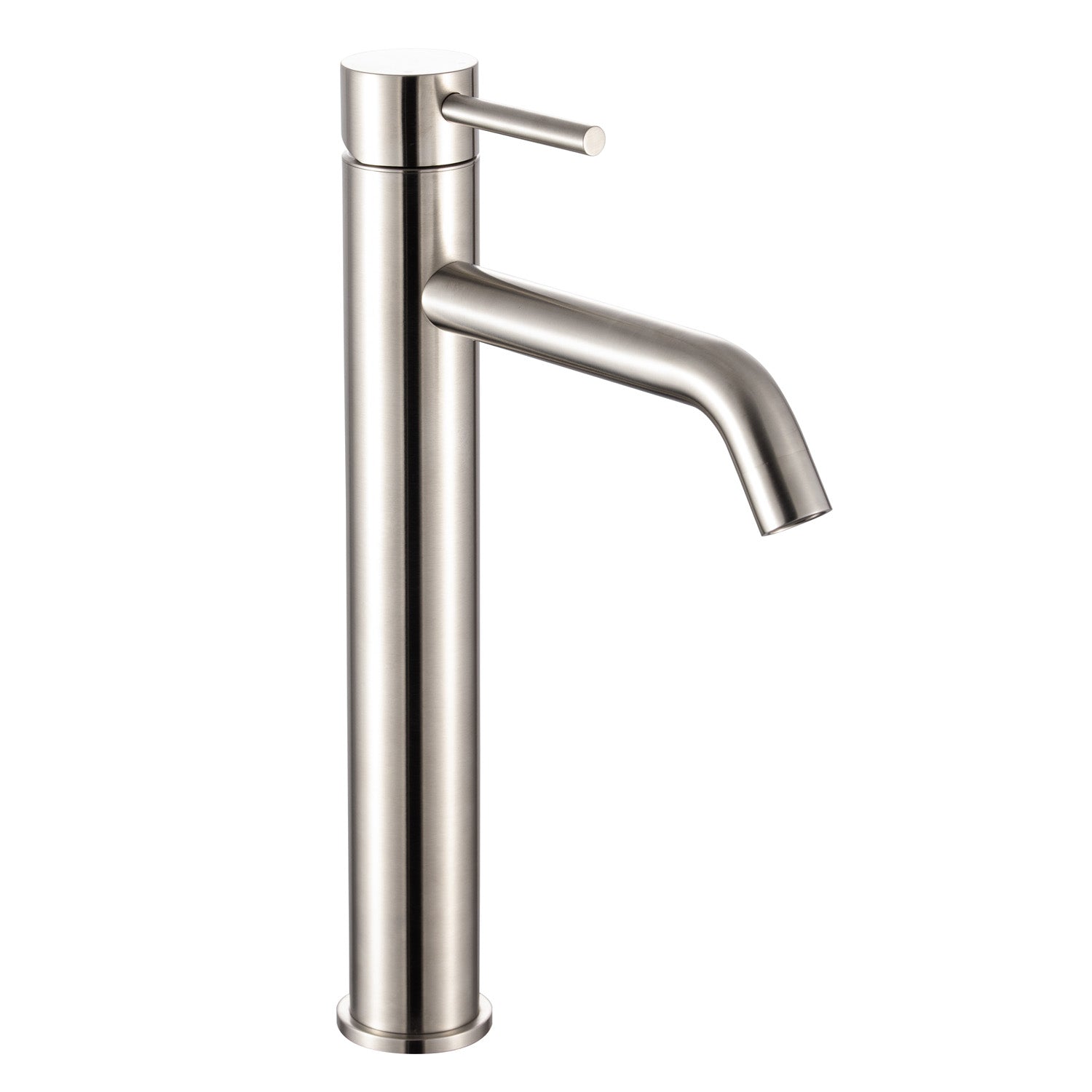 Coppia di miscelatori per lavabo alto e bidet serie TriaSix in acciaio 316 spazzolato