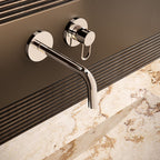 Miscelatore lavabo incasso con bocca cm 24