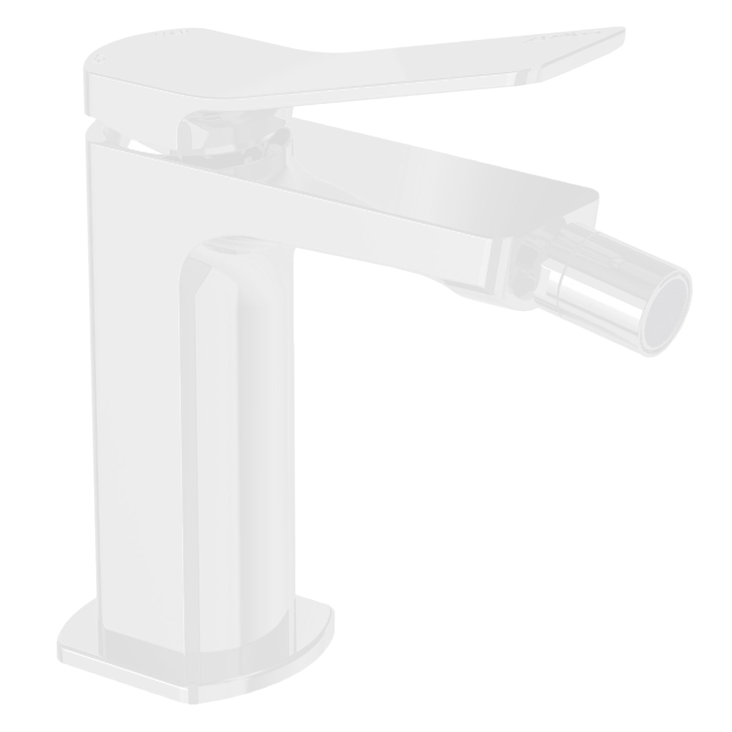 Miscelatore bidet con scarico automatico Paffoni Tilt Bianco Opaco