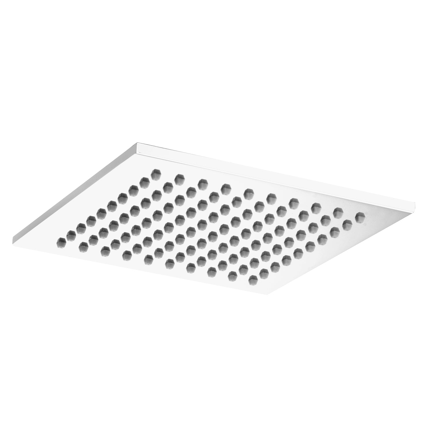 Soffione doccia anticalcare 20x20 cm Paffoni Syncro con snodo metallo Bianco Opaco