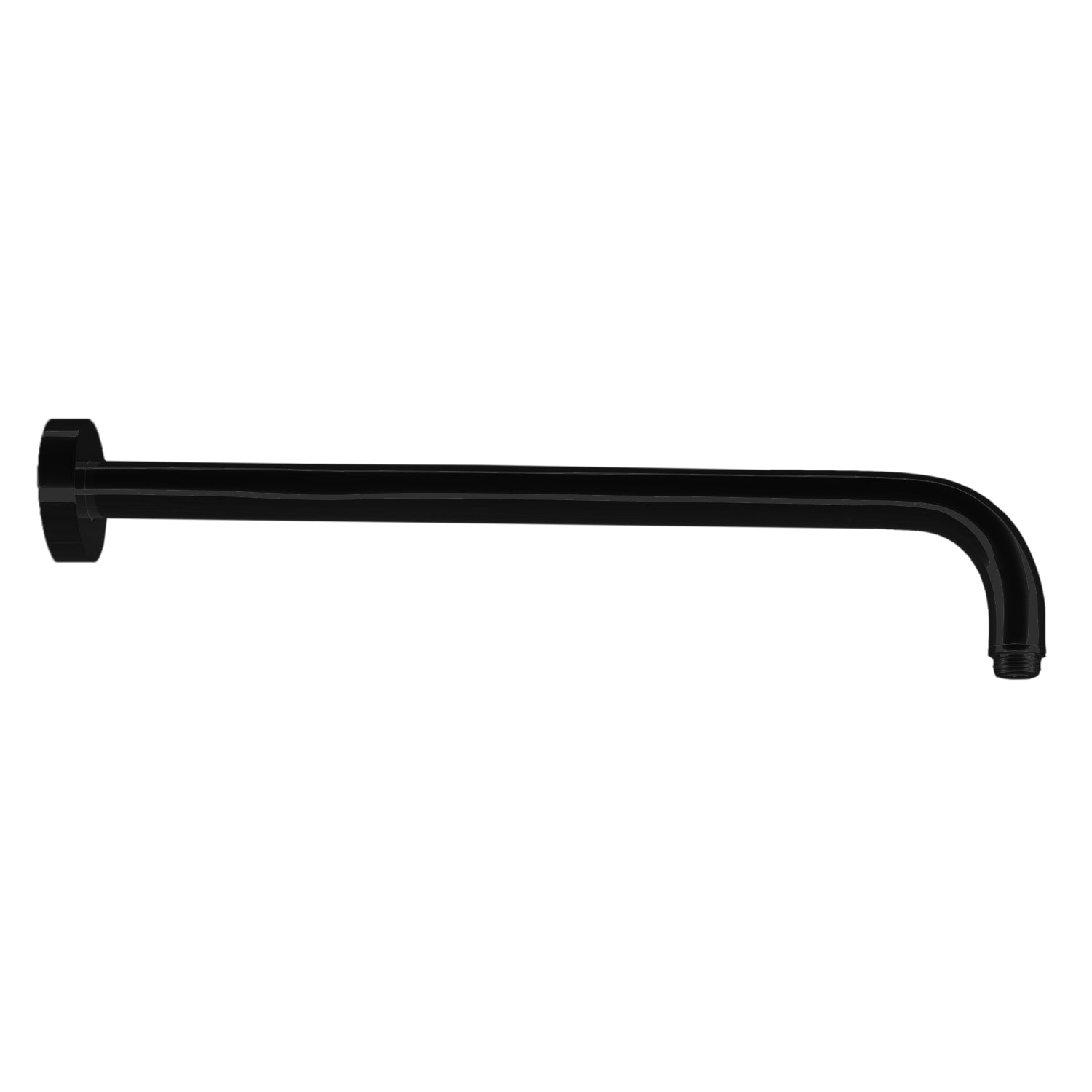 Braccio doccia tondo 40 cm in ottone Nero Opaco Paffoni