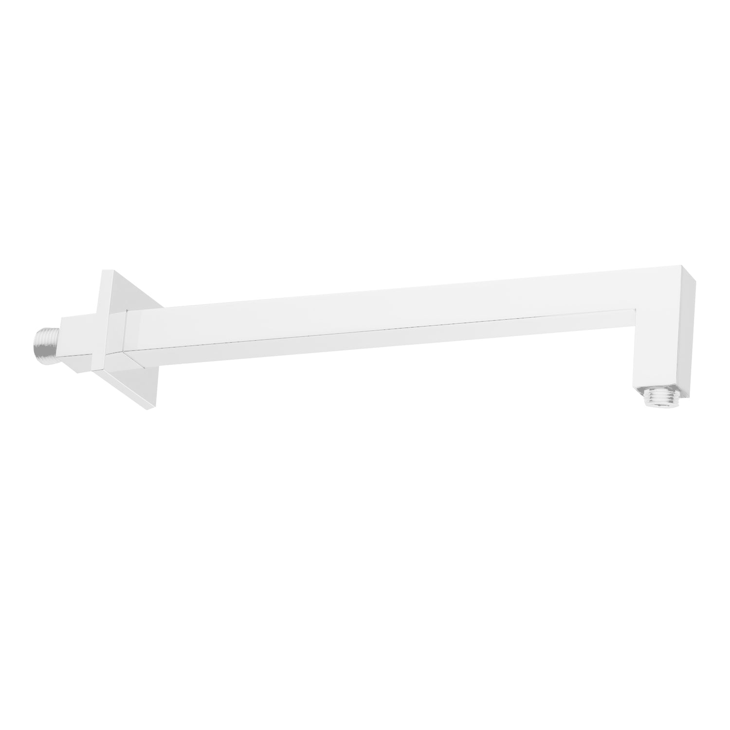 Braccio doccia quadrato da 40 cm Paffoni Level ottone bianco opaco