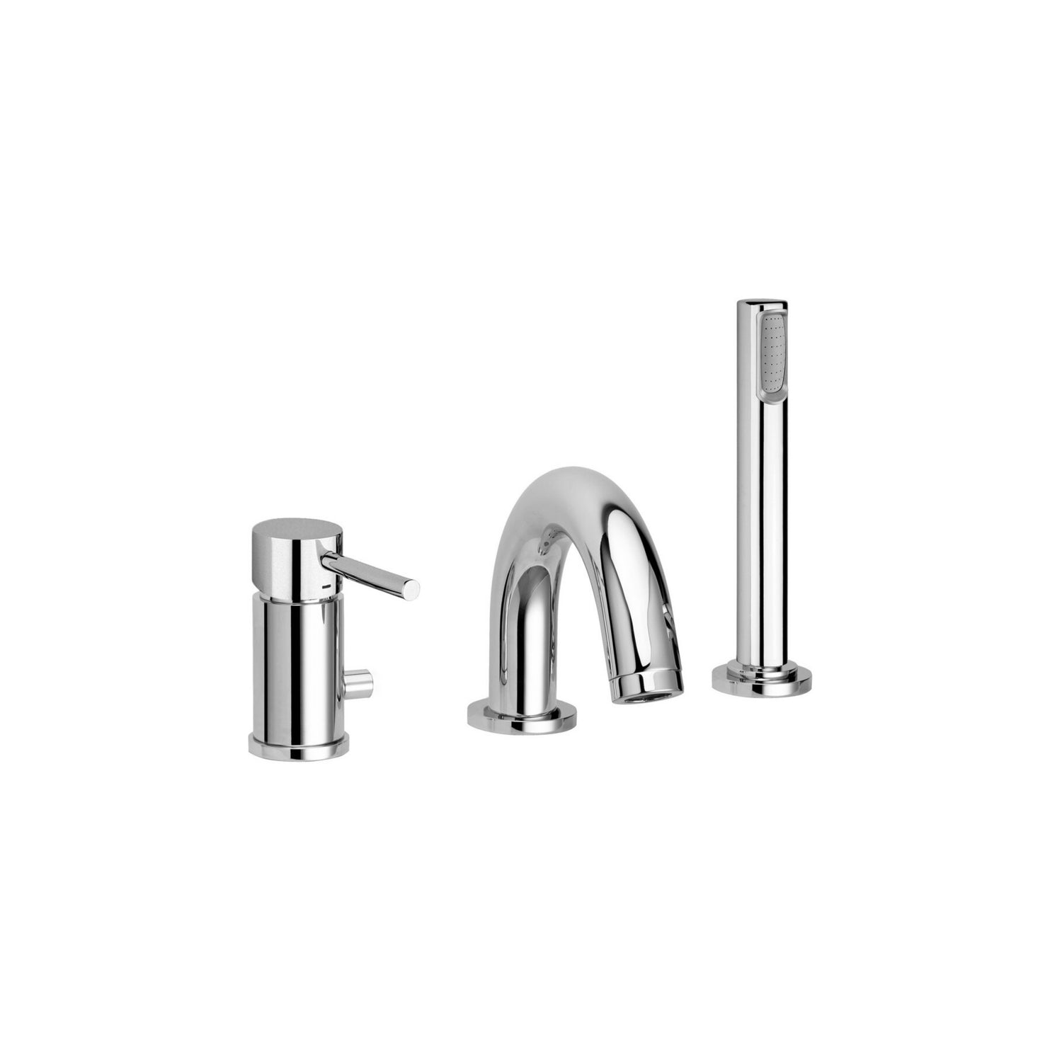 Miscelatore bordo vasca con bocca di erogazione Paffoni Stick SK040LCR