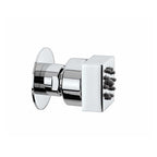Soffione doccia autopulente ottone cromato Bossini Cubic Gom 34x34
