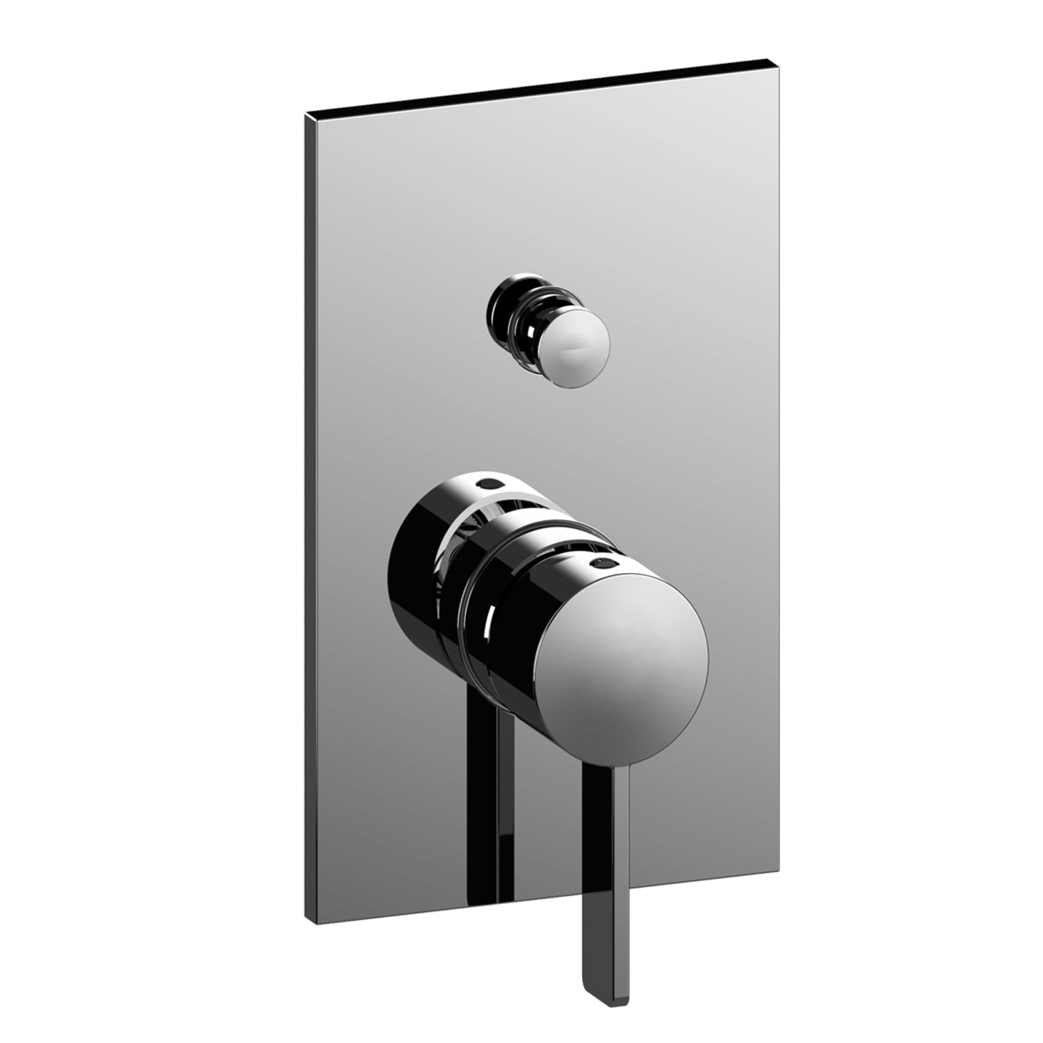 Miscelatore incasso doccia 2 uscite Paffoni Rock con deviatore a pulsante