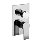 Miscelatore incasso doccia 3 uscite Paffoni Tango 120x190 mm Cromo con piastra in acciaio