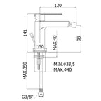 Miscelatore bidet Paffoni Tango art. TA131CR ottone cromato senza scarico