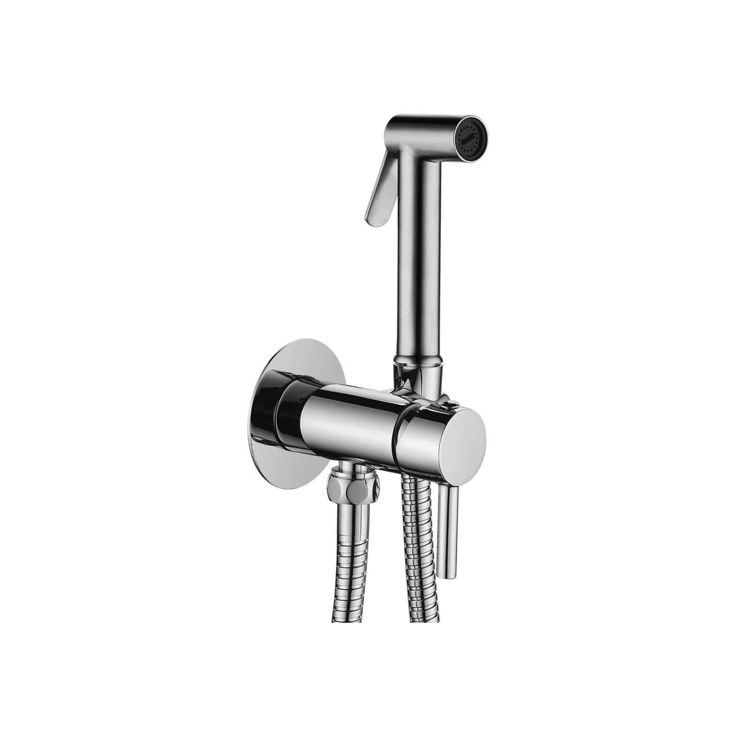 Set bidet incasso tondo Paffoni Tweet Round Mix con miscelatore e doccia in metallo