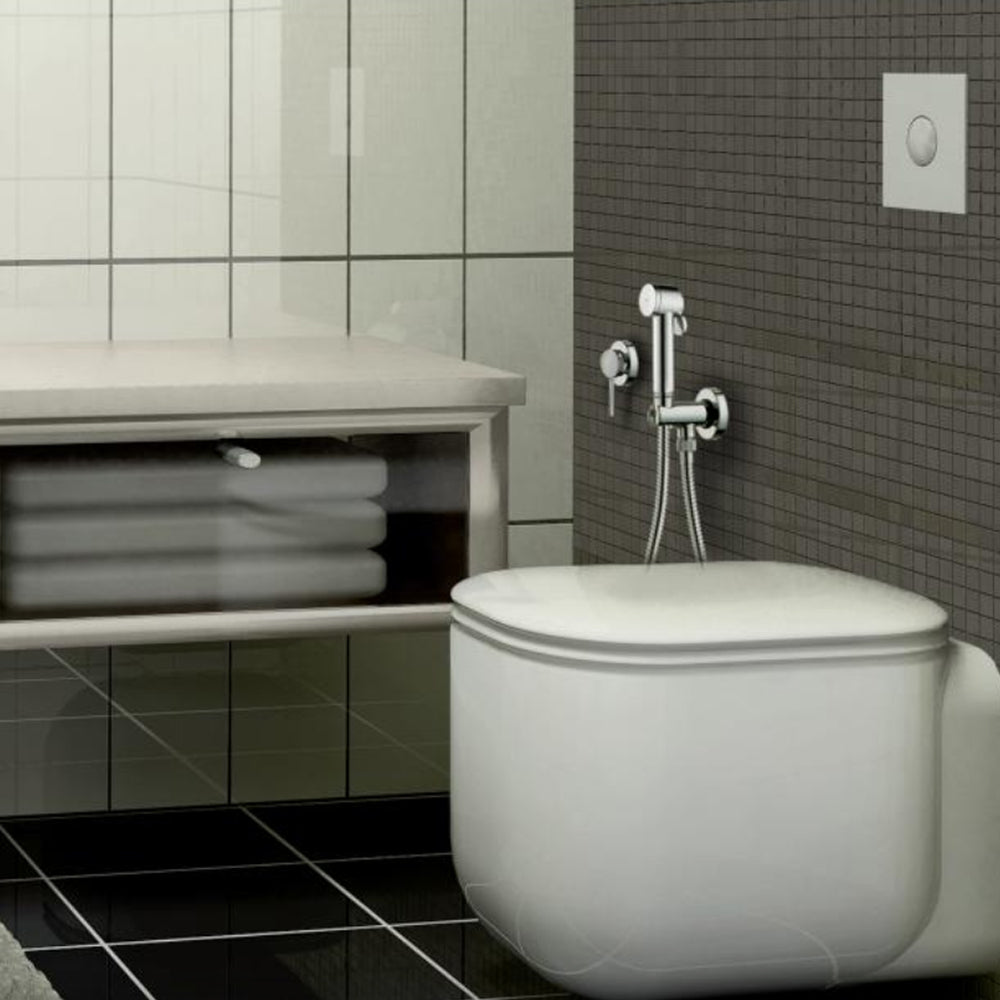 Set idrogetto Bossini Paloma idroscopino completo di rubinetto e supporto