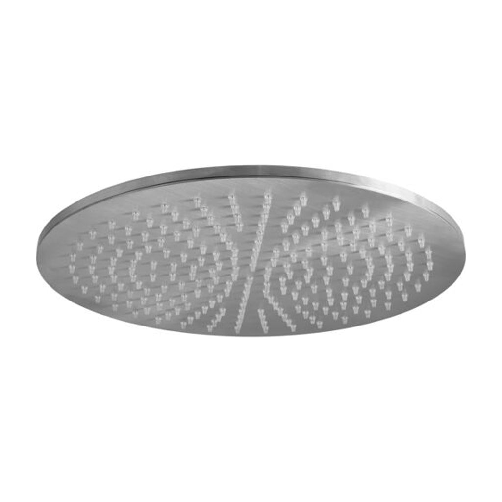 Soffione doccia tondo Paffoni Master King diametro 300 mm in metallo spazzolato