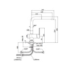 Miscelatore lavello con doccia estraibile Paffoni serie West - Cromato